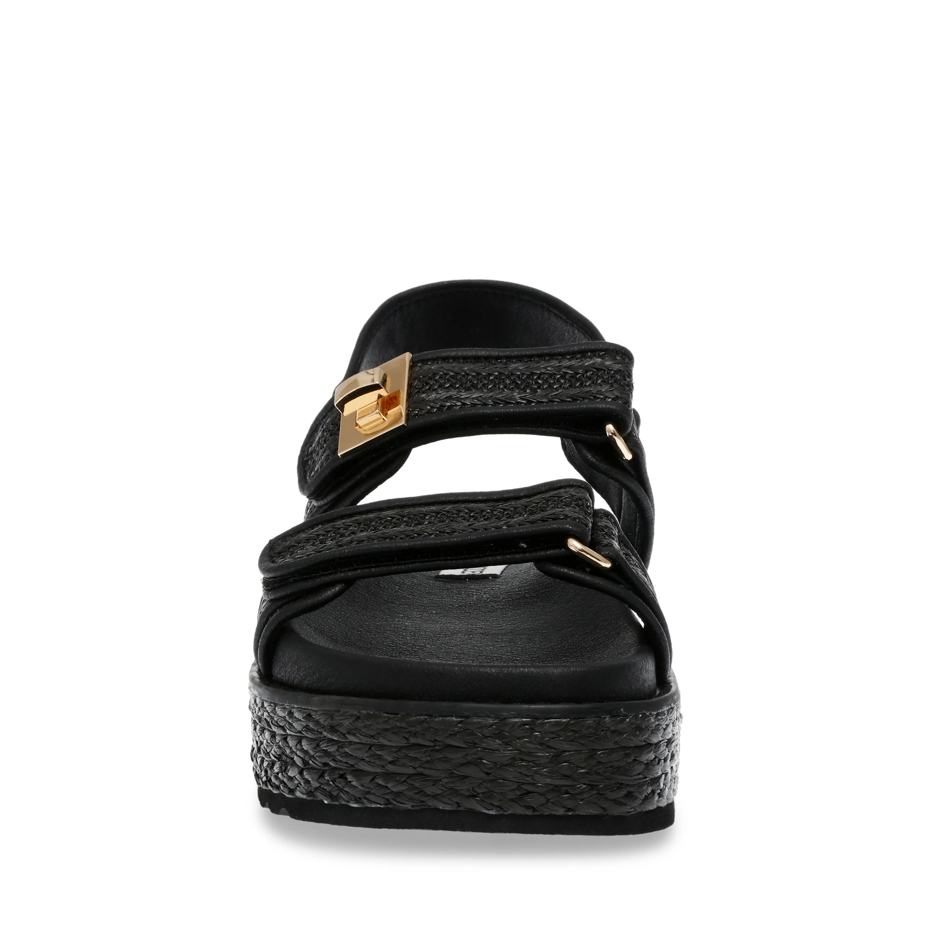 Bigmona Sandalo Nero Raffia - Image 3