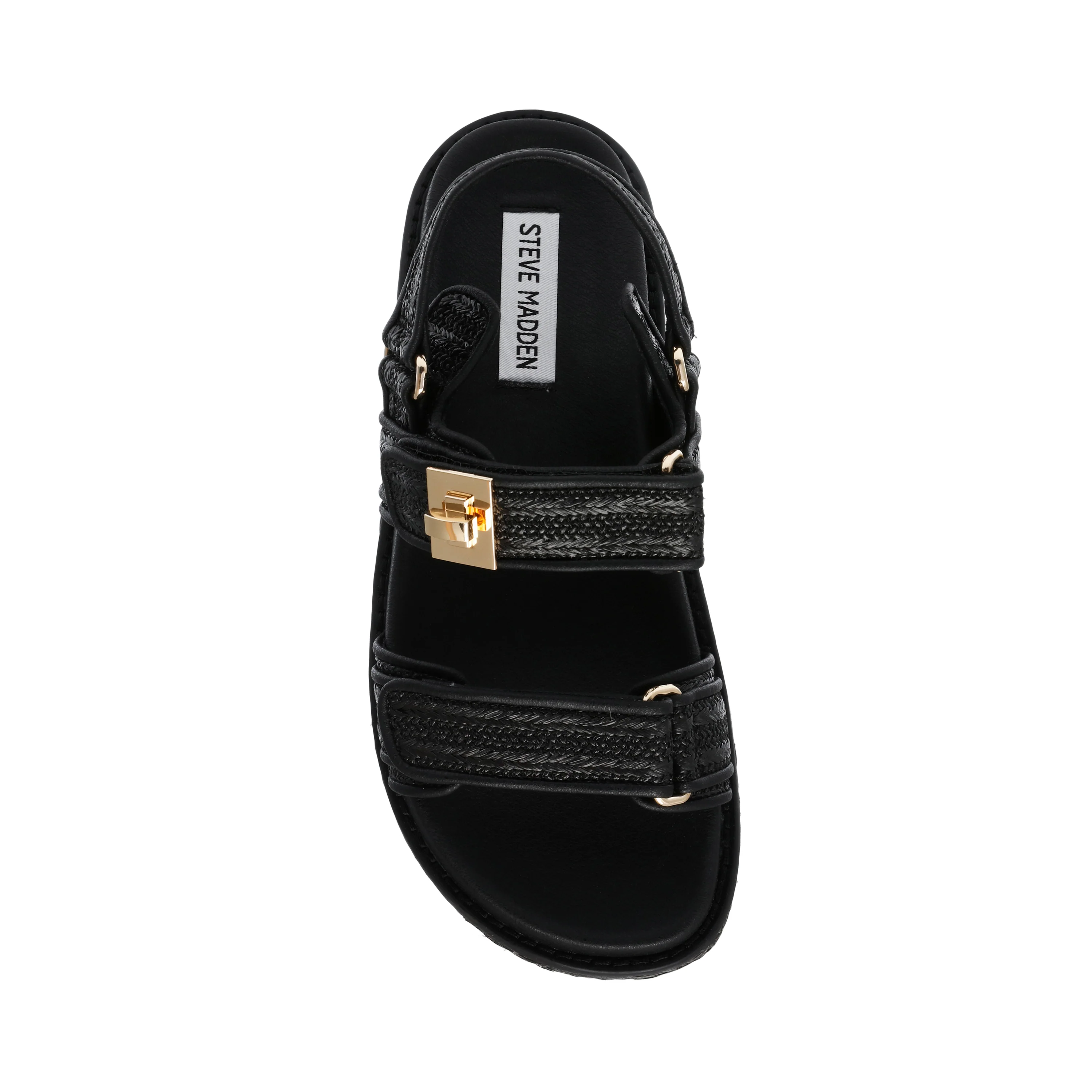Bigmona Sandalo Nero Raffia - Image 6