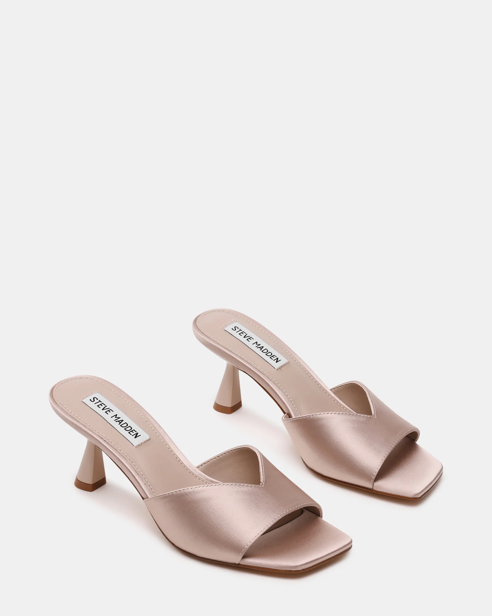 Ivie Mule Taupe Satin - Image 2