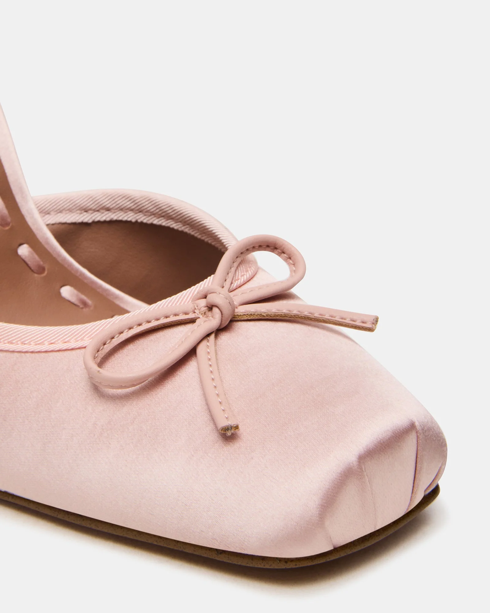 Larina Ballerina con Tacco Rosa Satin - Image 4
