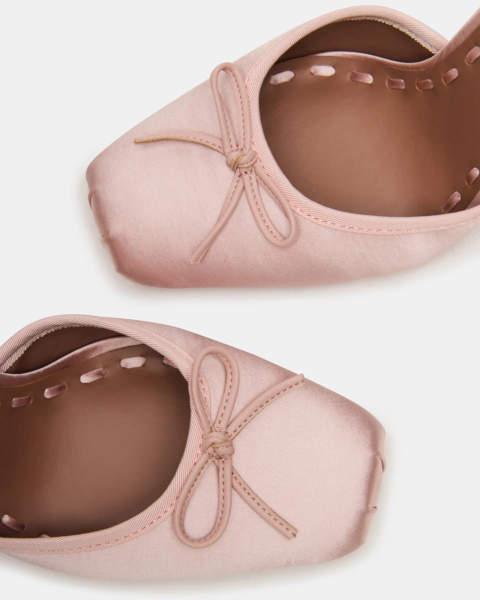 Larina Ballerina con Tacco Rosa Satin - Image 5