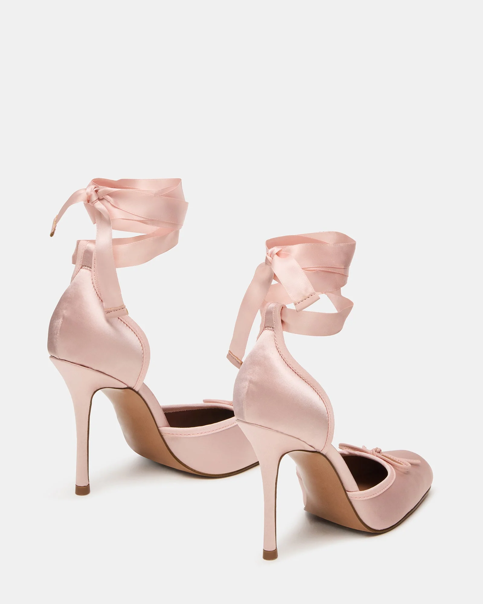 Larina Ballerina con Tacco Rosa Satin - Image 6