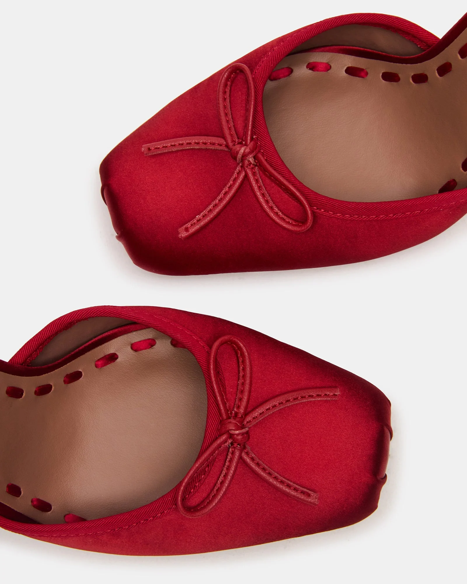 Larina Ballerina con Tacco Rosso Satin - Image 5