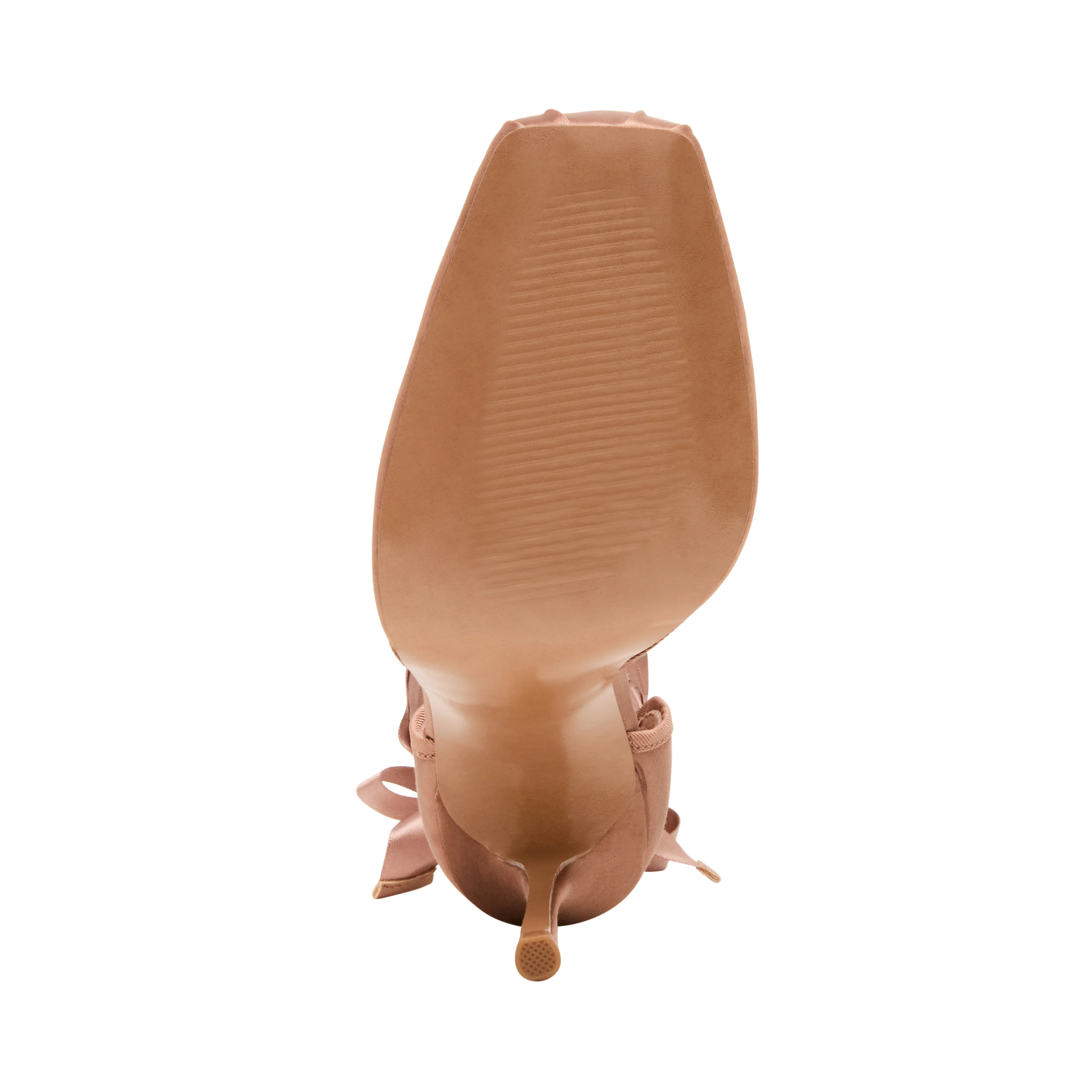 Larina Ballerina con Tacco Tan Satin - Image 7