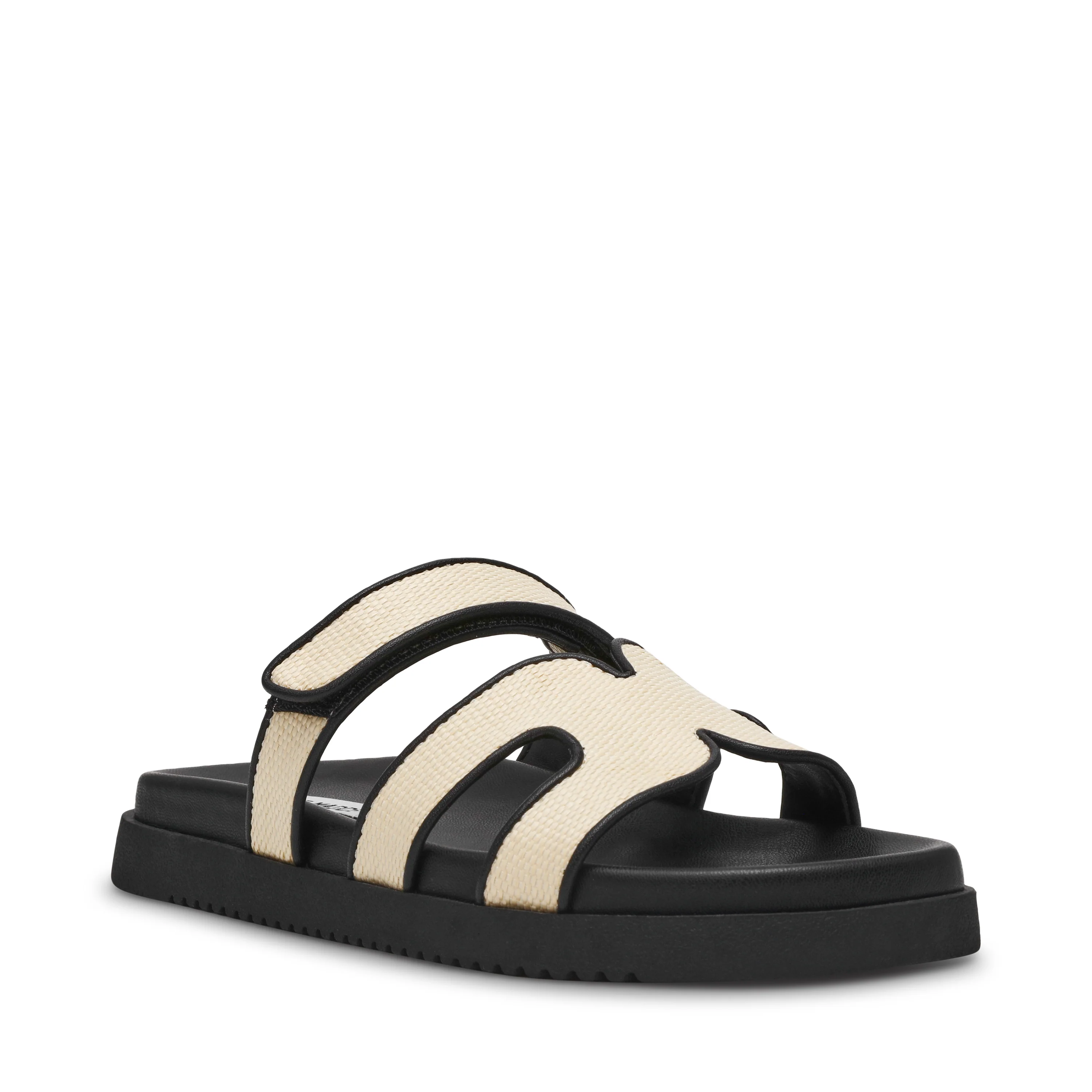 Missile Sandalo Natural Nero Raffia - Image 2