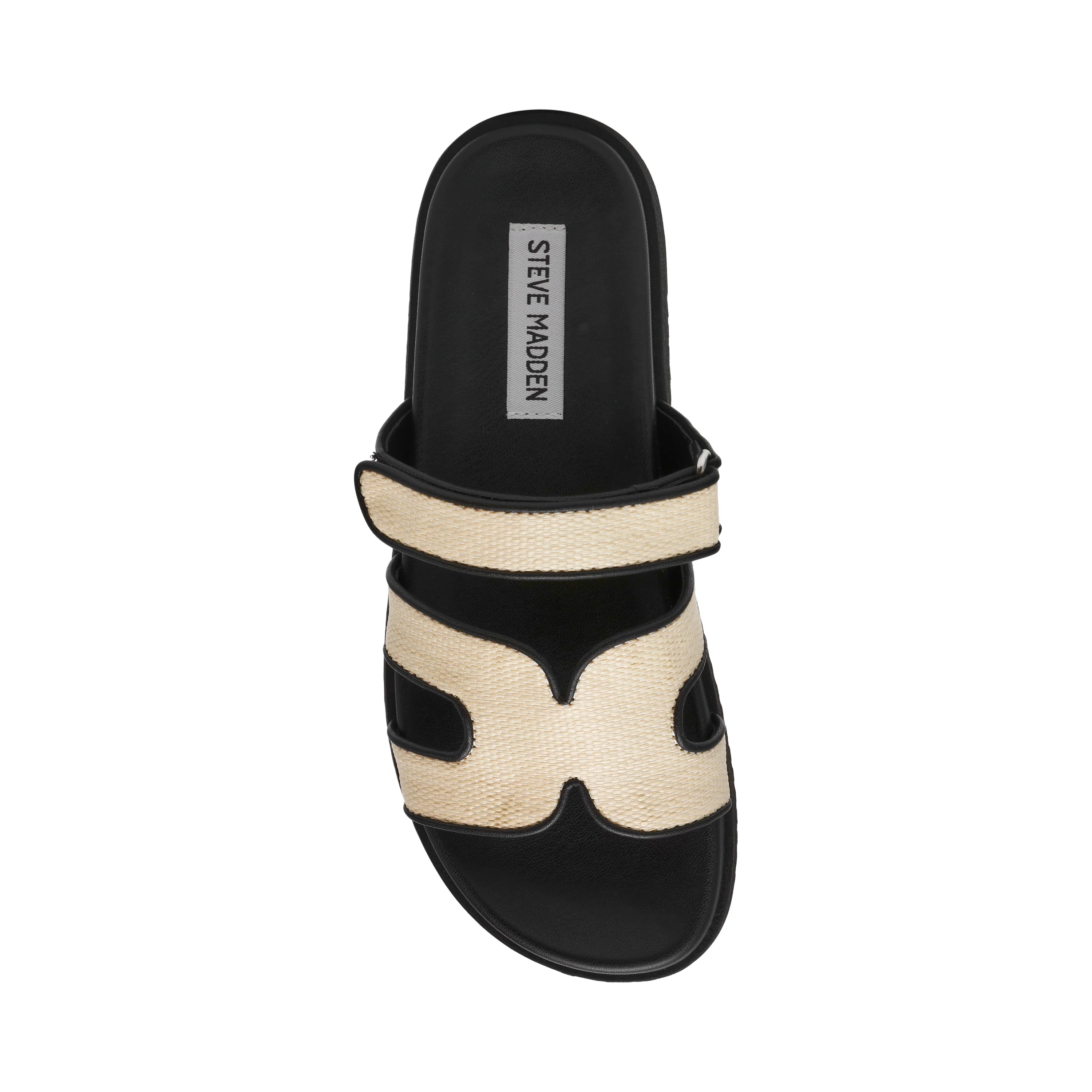 Missile Sandalo Natural Nero Raffia - Image 7