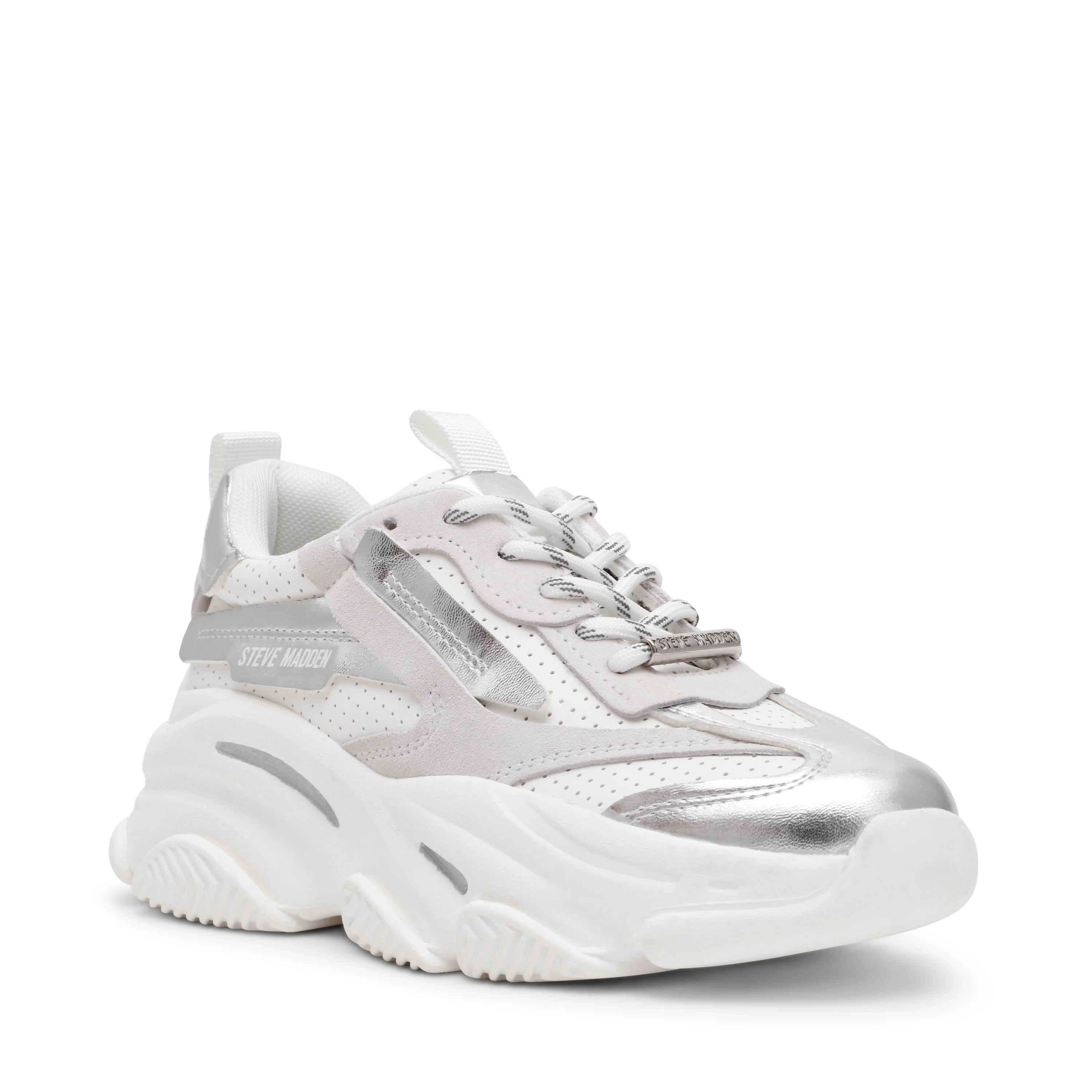 Posses-perf Sneaker Bianco Argento - Image 2