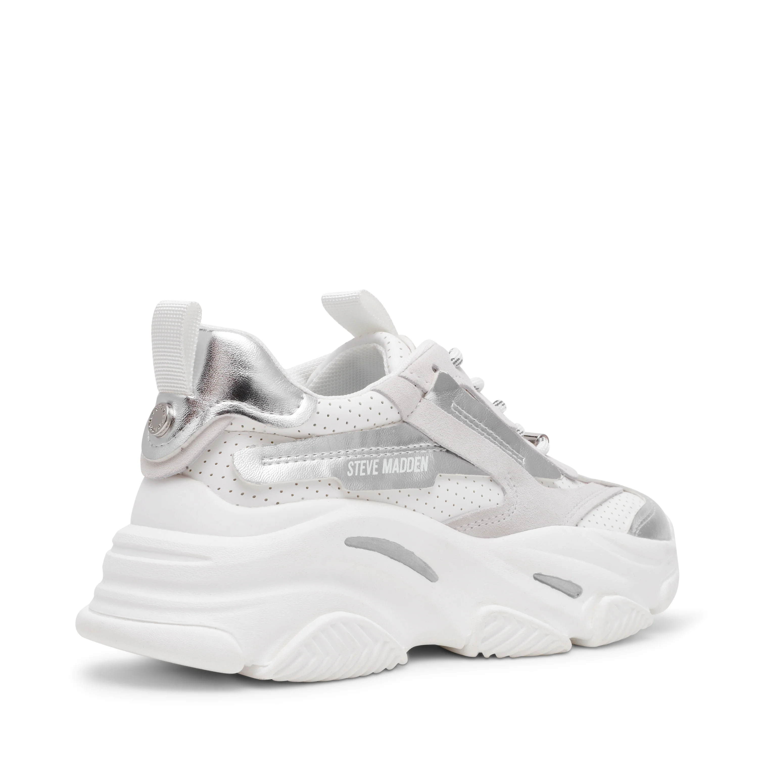 Posses-perf Sneaker Bianco Argento - Image 4