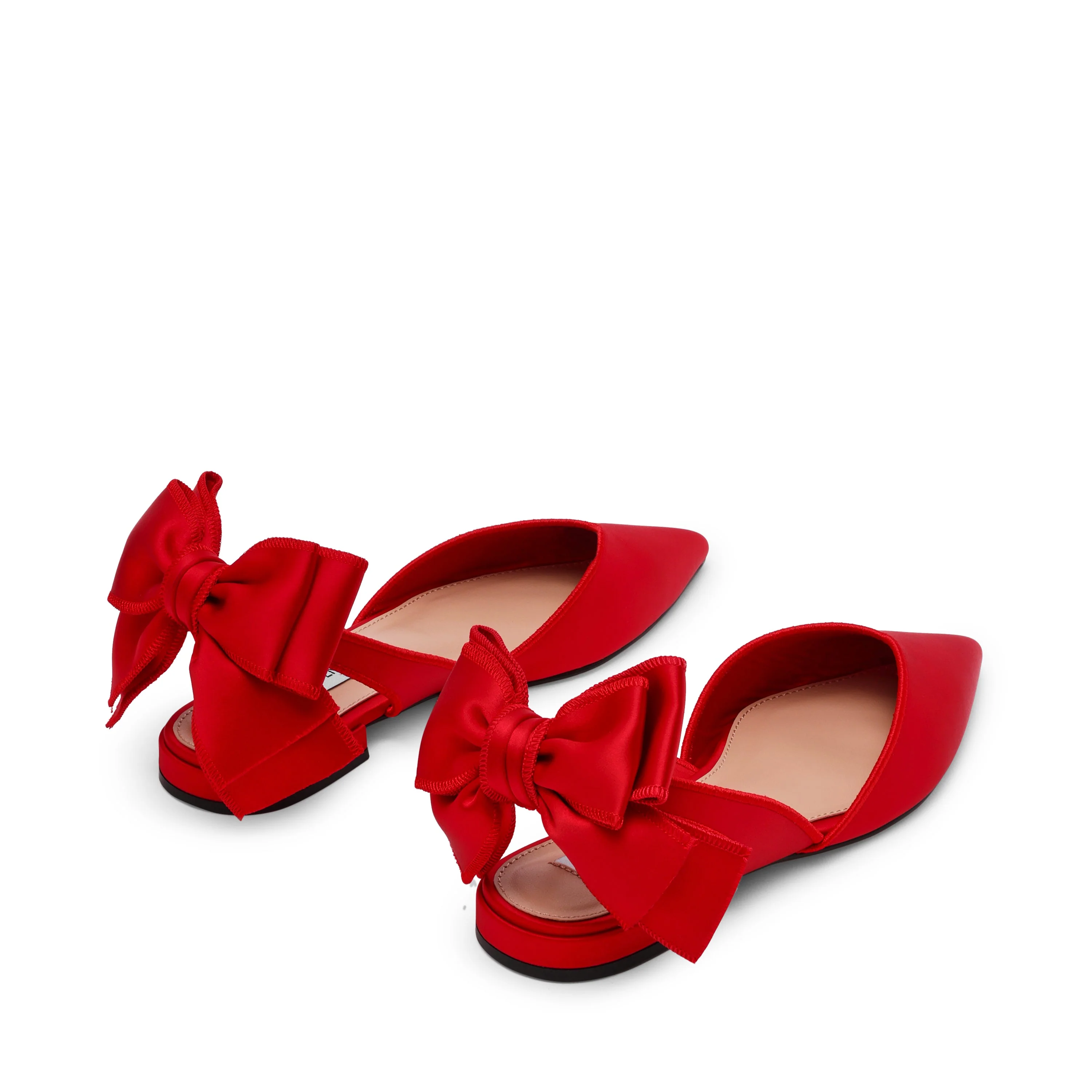 Synthia Ballerina Rosso Satin - Image 4