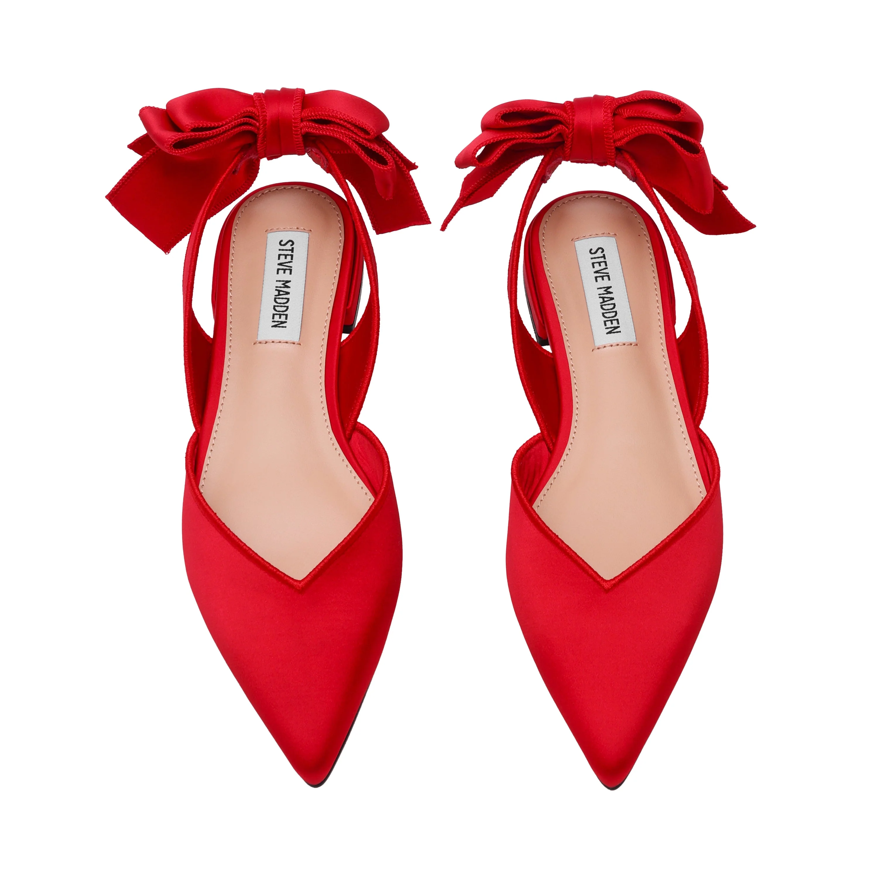 Synthia Ballerina Rosso Satin - Image 5
